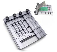 Mini imprimante à pochoirs for pâte à braser, table d'impression sérigraphique for pâte à braser, support double face, avec échelle, compatible avec des pochoirs jusqu'à 109 × 135 mm