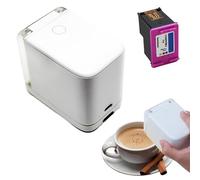 Mini imprimante alimentaire à jet d'encre couleur pour impression comestible, design portable avec contrôle par application et technologie à jet d'encre thermique