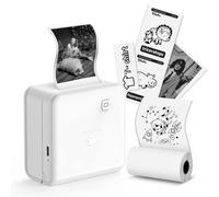 Mini imprimante autocollante 300 DPI, imprimante de poche Bluetooth pour l'organisation de la maison, la création de cartes et l'impression de