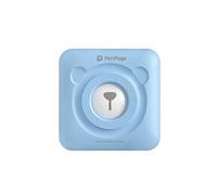 Mini Imprimante Bluetooth portable thermique avec 7 rouleaux de papier d'impression - Bleu