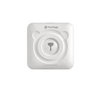 Mini Imprimante Peripage Bluetooth portable thermique avec 9 rouleaux de papier d'impression - Blanc Blanc