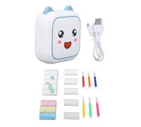Mini Imprimante D'autocollants, Design de Dessin animé Mignon, Portable, Bluetooth, Rapide et Claire, Imprimante Thermique sans Encre pour étiquettes, Reçus, Notes, Photos,