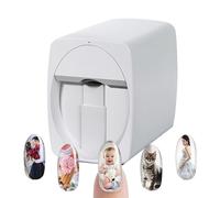 Mini imprimante de nail art, imprimante numérique de nail art mobile, temps de dessin: 25-30s, contrôle de téléphone portable, motif personnalisé, 2400 Dpi, Pour la beauté et les soins personnels,B