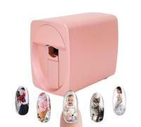 Mini imprimante de nail art, imprimante numérique de nail art mobile, temps de dessin: 25-30s, contrôle de téléphone portable, motif personnalisé, 2400 Dpi, pour la beauté et les soins personnels,A