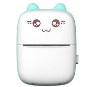 Mini imprimante de poche, imprimante photo sans fil Bluetooth, étiquette, mémo, reçu, papier bleu/rose, imprimante thermique intelligente portable adaptée aux téléphones portables
