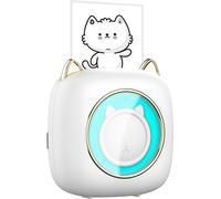 Mini-imprimante de poche, portable, sans fil, connexion BT thermique, 203 DPI, pour images, étiquettes, bricolage, travaux manuels, liste, notes, journal, reçus, papier, autocollants instantanés avec