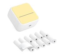 Mini imprimante de poche portable thermique instantanée pour impression photo BT sans fil compatible avec l'application Android/iOS, prise en charge d'étiquettes de reçus, mémos, autocollants, listes