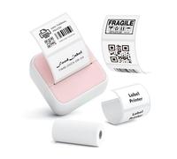 Mini imprimante de poche portable thermique instantanée pour impression photo BT sans fil compatible avec l'application Android/iOS, prise en charge d'étiquettes de reçus, mémos, autocollants, listes