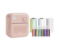 Mini imprimante de poche portable thermique instantanée pour impression photo BT sans fil compatible avec l'application Android ou iOS, prise en charge d'étiquettes de reçus, mémos, autocollants