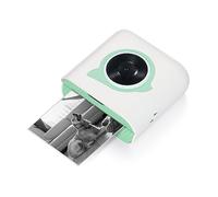 Mini Imprimante Photo L8 Mini Imprimante Thermique Portable Prise en Charges sans Fil BT Connected 203dpi Résolution pour Photo Plan de Réunion de Réunion Photo (Green)