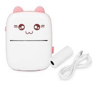 Mini Imprimante Photo Péripage sans Fil Bluetooth Rose