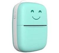 Mini imprimante photo thermique bluetooth sans fil portable 58 mm smile face -vert G