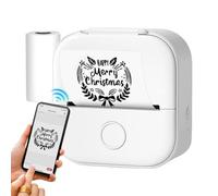Mini imprimante portable -Blue Tooth Wireless Smart Ink - Paperbacker, Therable Thermo - Soarfoto Printer | En format de poche pour albums de collection autocollant avec étiquette de reçu