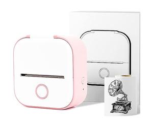 Mini imprimante Print Pods, imprimante Photo Bluetooth sans Fil pour Cartes mémoire d'anatomie, Journal de Bricolage, Photos, Notes, Cadeau pour Enfants, Pink