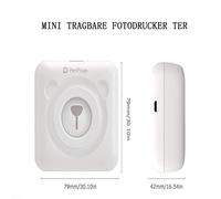 Mini imprimante sans encre compacte, design portable et polyvalent pour vos besoins d'impression nomades, imprimante thermique écologique et