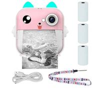 Mini imprimante thermique avec caméra 2.5 pouces LCD Bluetooth USB-C 1000 mAh...
