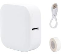 Mini imprimante thermique de poche, connectivité Bluetooth, impression recto-verso, vitesse d'impression de 20 pages par minute, BLANC