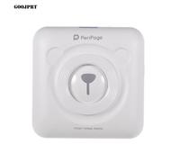 Mini Imprimante thermique de poche sans fil BT I,pression pour Image/Etiquette/Photo/Mémo avec câble USB-Blanc