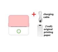 Mini imprimante thermique d'étiquettes portable HD,impression sans encre de poche,Bluetooth,Endurance,étudiant,courageux,titre,note,mauvaise - Type Rose #A
