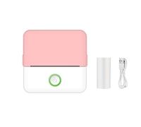 Mini imprimante thermique d'étiquettes portable HD,impression sans encre de poche,Bluetooth,Endurance,étudiant,courageux,titre,note,mauvaise - Type Rose #B