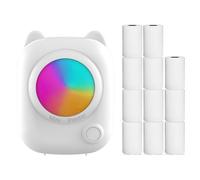 Mini imprimante thermique instantanée d'étiquettes BT sans fil compatible avec l'application Android ou iOS Prend en charge les étiquettes de reçu, mémo, autocollants, listes, scrapbooking, journaux