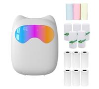 Mini imprimante thermique instantanée d'étiquettes BT sans fil compatible avec l'application Android ou iOS Prend en charge les étiquettes de reçu, mémo, autocollants, listes, scrapbooking, journaux
