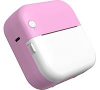 Mini Imprimante Thermique Multifonction Portable Sticker Maker Instant Photo Inkless Printing Support BT Connection for Smartphone with 6 Paper Roll 57mm Compatible with iOS Android System for Picture