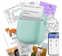 Mini Imprimante Thermique Portable Compatible avec Android et iOS imprimante photo portable,Mini Printer, Connexion Bluetooth pour Notes D'étude, Diagrammes Anatomiques, Photos, Journal, Cadeaux