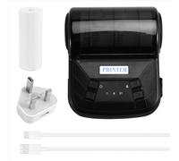 Mini imprimante thermique portable de 80 mm, Bluetooth haute vitesse pour une utilisation optimale.