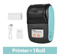 Mini imprimante thermique portative de position de reçu sans fil Bluetooth 58mm facture de billet IOS Android PC facture entreprise au détail sans encre - Type Green Set