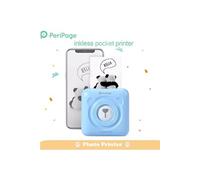 Mini imprimante thermiqueA6 Bluetooth pour téléphone portable -Bleu