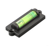 Mini indicateur de niveau à bulle avec option magnétique pour cadres photo, bureaux, nivellement de précision, forme rectangulaire, trou de ruban plat, 59 x 25 x 4 mm, noir et vert (non magnétique)