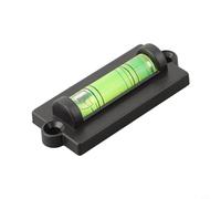 Mini indicateur de niveau à bulle pour cadre photo et bureau - Nivellement quotidien avec option magnétique - Noir et vert - 59 mm (avec magnétique)