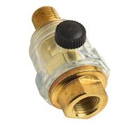 Mini injecteur d'huile pneumatique pour outils pneumatiques Lubrificateur automatique transparent Construction métallique Installation facile pour systèmes de compresseur d'air