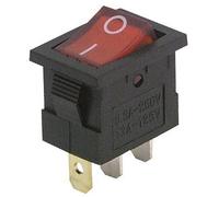 Mini interrupteur à bascule, 3 pôles, rouges pour interrupteur à bascule AC 250 V/6,5 A, 2 positions : ON/OFF