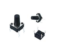 Mini interrupteur à bouton-poussoir, broches en cuivre, 6x6x9.5MM, 4 broches, petit interrupteur électrique, 10 pièces/lot(100000 Times Life)
