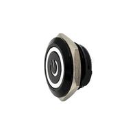 Mini interrupteur à bouton-poussoir métallique étanche, 1 pièce, 12/16/19/22/25/28/30mm, course courte, lumière Led momentanée, 5V 12V 24V 220V, rouge bleu(White,16mm,3v-6v)