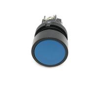 Mini interrupteur à bouton-poussoir momentané, 10 pièces/lot, 22mm, vis ronde plate, rouge, vert, bleu, NO + NC XB2-EA142 XB2-EA131 XB2-EA121(Blue-NO.NC)