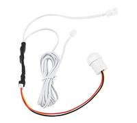 Mini Interrupteur à capteur Infrarouge réglable, contrôle de la lumière à Induction du Corps Humain DC5 24 V 1,5 A pour éclairage de Cuisine, éclairage d'armoire, Blanc 13 x 9 mm