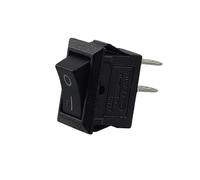 Mini-interrupteur à levier encastré, levier, pour appareils, 250 V, 3 A, AC/DC, (6 V, 9 V, 12 V, 24 V, 125 V, noir, rectangulaire, 9 x 13 mm, 2 pôles, marche/arrêt