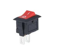 Mini interrupteur de bateau KCD11, bouton d'alimentation, 10x15mm, 3 broches/2 broches, 2 vitesses, 250V/3A, encliquetable, marche/arrêt, 5/10 pièces(Red,5PCS)