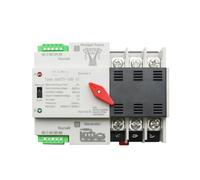 Mini interrupteur de transfert automatique ATS, 2/3/4P, 100A, 110V/220V, commutateur de sélection électrique, double interrupteur d'alimentation, PV solaire, Rail DIN(3P,110V)