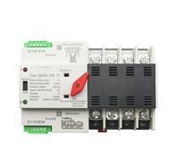 Mini interrupteur de transfert automatique ATS, 2/3/4P, 100A, 110V/220V, commutateur sélection électrique, double d'alimentation, PV solaire, Rail DIN(4P,220V)