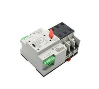 Mini interrupteur de transfert automatique ATS, 2/3/4P, 100A, 110V/220V, sélecteur électrique, double interrupteur d'alimentation, PV solaire, Rail DIN(3P,220V)