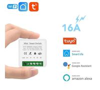 Mini interrupteur intelligent à monter soi-même, relais intelligent Wi-Fi Xuelili contrôlé par l'application Smart Life/Tuya, compatible avec Alexa Echo et Google