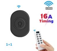 Mini interrupteur marche arrêt bidirectionnel 16a 433MHZ + télécommande sans fil, fonction de synchronisation, télécommande sans fil, automatisation, apprendre à coder
