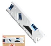 Mini jauge d'équilibre - Petit niveleur magnétique, indicateur de ligne de poche, instrument de vérification d'alignement précis pour atelier, montage de meubles, configuration de cadre et