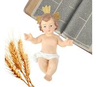 Mini Jésus figure statue - la scène de Pâques de la nativité, les sculptures de Jésuss colorées | Petites statues poupées minuscules ensembles, ornement de table multifonctionnel, naissance de Jésus-