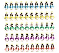 Mini Jesus Figurines, 50 PCS Little Vierge Figurines Mini Jesus Figures Miniature Vierge Doll Christ Sauveur Decor for Hide Christmas Party Favors Religieux (coloré)