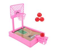 Mini Jeu de Basket-ball de Table Éjection au Doigt, pour Garçon et Filles | Plastique Rose, Montage Facile et Format Compact, pour Maison et Fête, Améliore la Vitesse de Réaction
